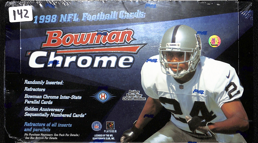 1998 Bowman Chrome Football Sealed Hobby Box - Potential for Peyton Manning Rookie Card!