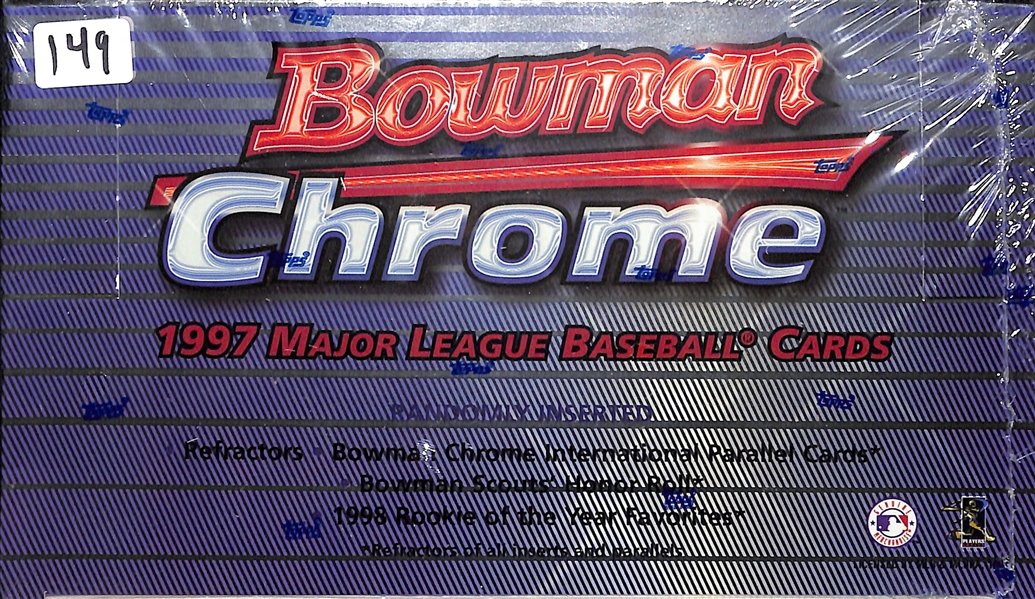 1997 Bowman Chrome Baseball Sealed Retail Wax Box