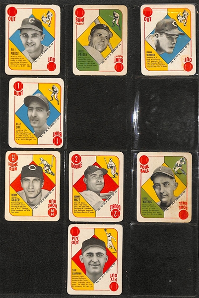 1951 Topps Blue Back Complete Set (All 52 Cards) - Many in Pack Fresh Condition!