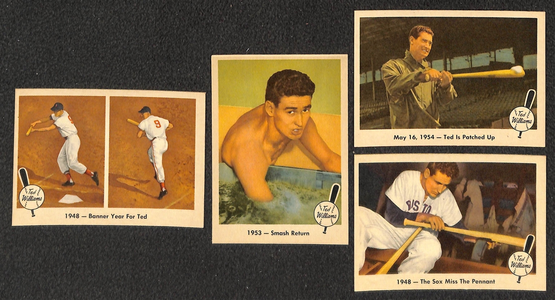 Lot of (14) 1959 Fleer Ted Williams Cards From the Fleer Ted Williams Set