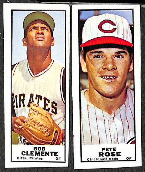 Lot of (31) 1968 Bazooka Baseball Cards w/ Clemente, Rose, Seaver, Carew, Kaline, Killebrew