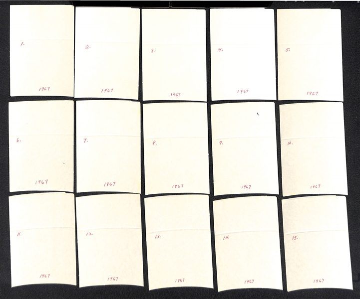 RARE 1967 Kahn's Weiners Complete Baseball Card Set (EX+-MT w/ Pen Writing on Back)