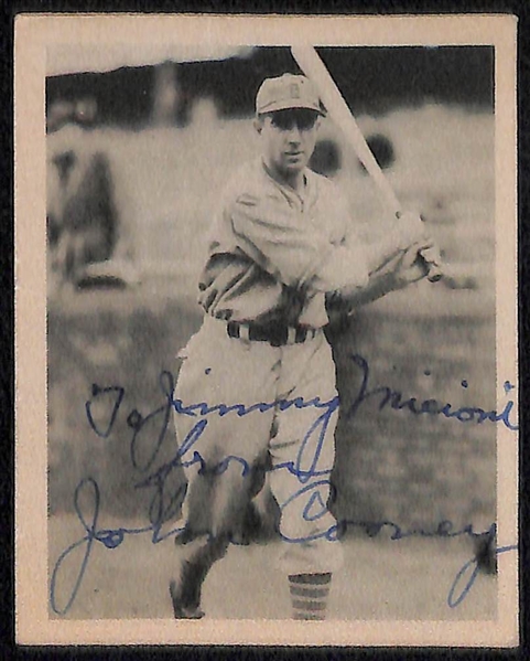 Lot of (4) Signed (Personalized) 1939 Playball Cards (Chiozza, 2 Cooney, Schumacher)