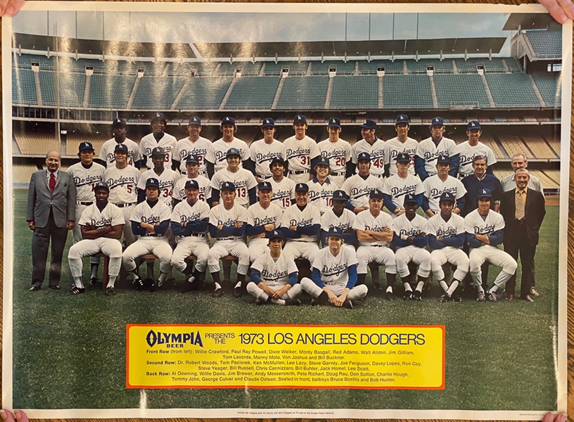 Lot of (4) Team Posters - Inc. 1973 Dodgers, 1974 SF Giants, 1974 Dodgers, & 1980 NY Mets