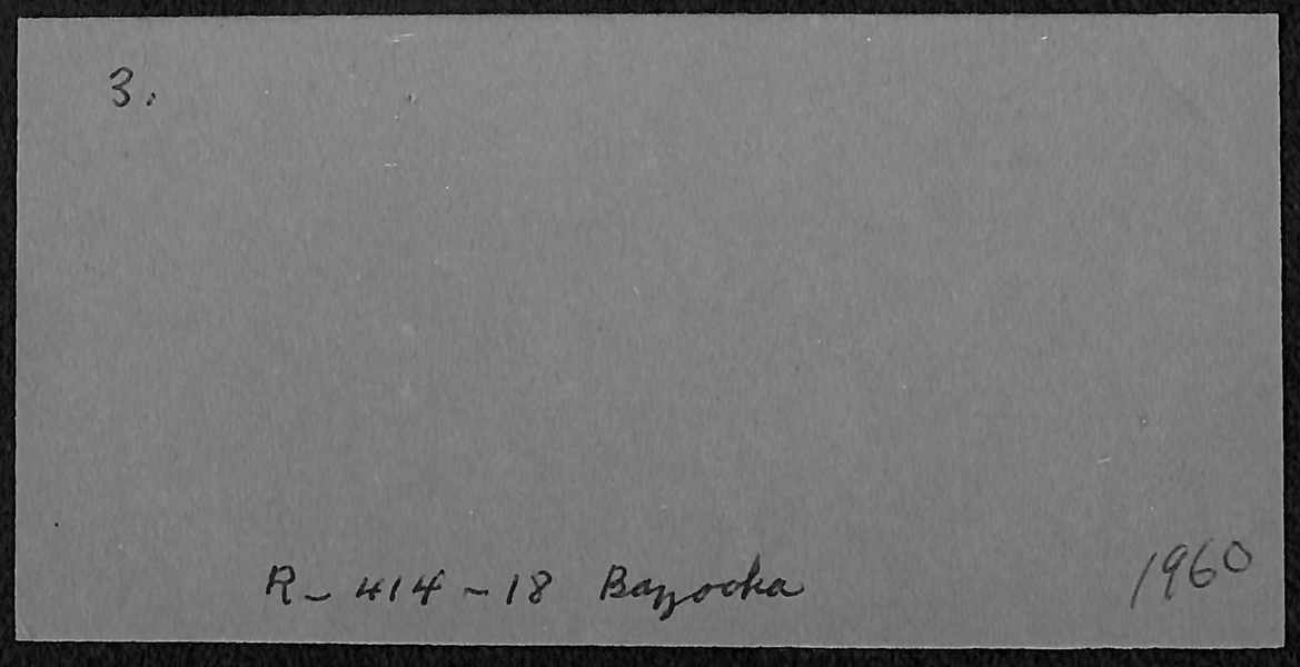 1960 Bazooka Panel w/ Roberto Clemente and Yogi Berra (Writing on Back)