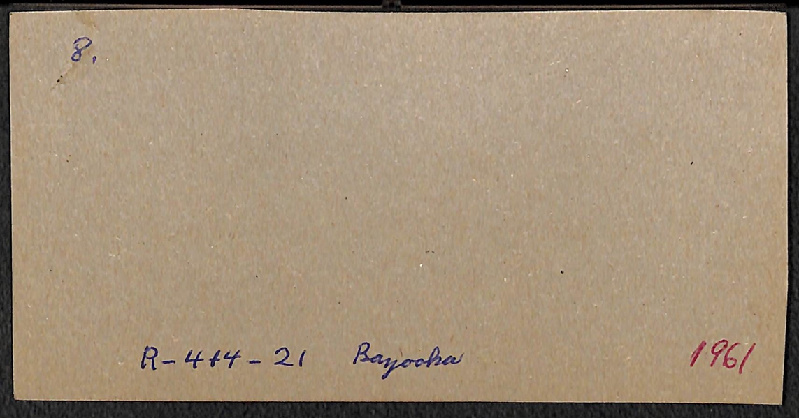 1961 Bazooka Panel w/ Willie Mays (Writing on Back)