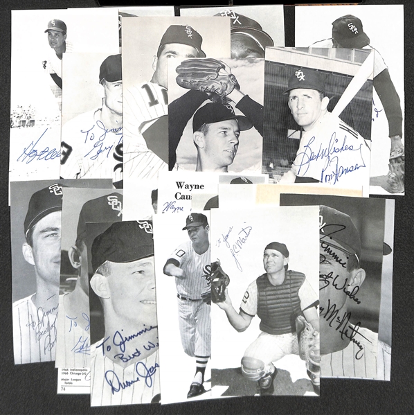 Lot of (20) Chicago White Sox Signed 1962-63 Photo Cards and Magazine/Paper Clippings w. Hoyt Wilhelm - JSA Auction Letter
