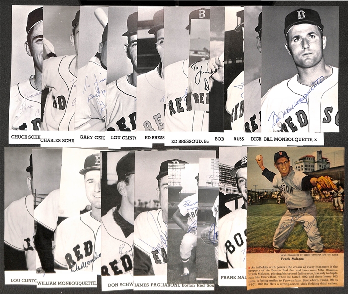 Lot Detail - Lot of (21) Boston Red Sox Signed 1962-63 Photo Cards