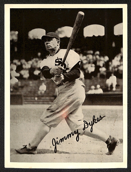 Lot of (2) 1936 R311 6x8 Glossy Finish Premiums - Jimmy Dykes and Boston Red Sox Team Image