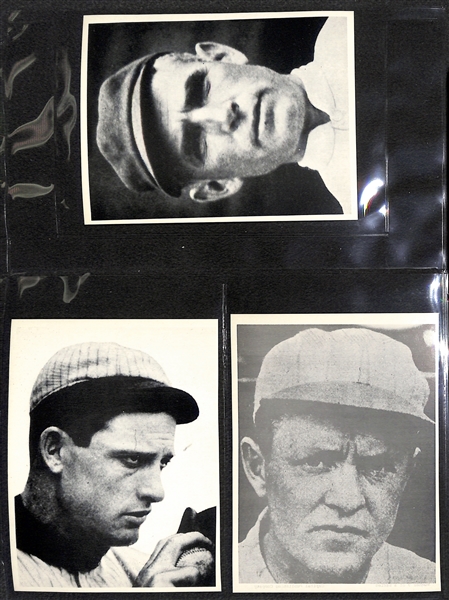 Lot of Over 60 1974 Capital Publishing Old Timer Photo Cards w/ Babe Ruth, Ty Cobb, Lou Gehrig