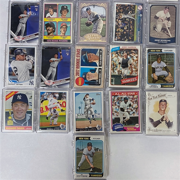 Lot of Over (65) New York Yankees Team Sets and Partial Sets 1970s-2017 Inc. Guidry Rookie & (4) Aaron Judge Rookies