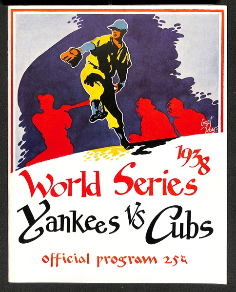 Rare Unscored 1938 World Series Official Program (Yankees vs. Cubs) - High Quality (EX+-NM)