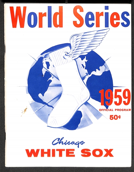 Unscored 1959 World Series Official Program (White Sox vs. Dodgers) - VG-EX (White Sox Only Cover)