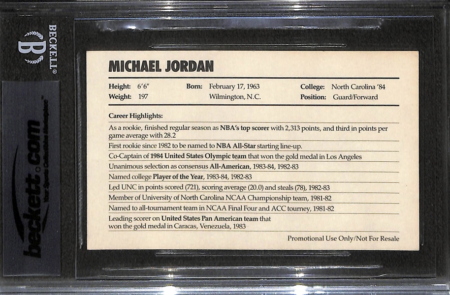 1985 Nike Michael Jordan Rookie Graded BGS 8.5 (NM-MT+) - HOT CARD!