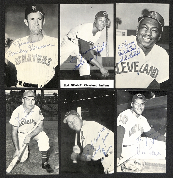 Lot of (27) 1960s Signed Player Photo & Post Cards - Mathews, Westrum, Dykes, Piersall, Woodling, Crandall, Rigney - JSA Auction Letter