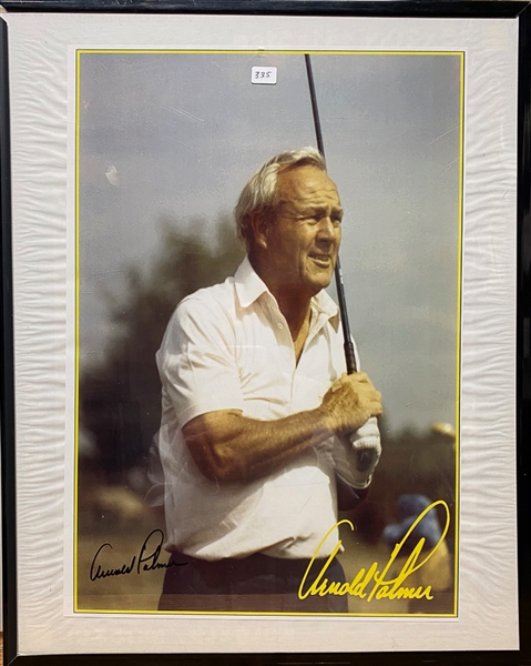 Arnold Palmer Signed 12x17 Poster - JSA Auction Letter