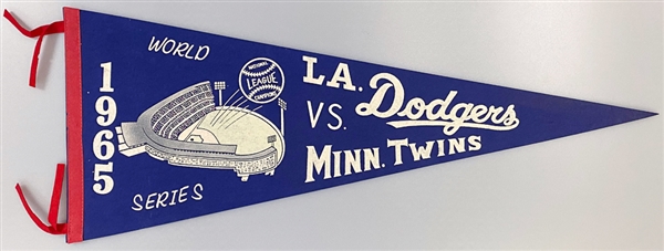 Full-Size (30) 1965 World Series Pennant (Minn. Twins vs. LA Dodgers)