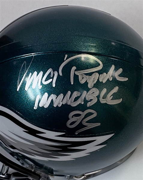 Vince Papale (Eagles) Signed Mini Helmet (JSA COA)