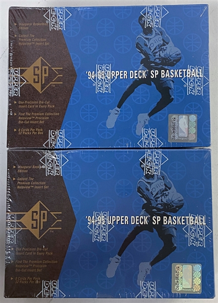 Lot of (2) 1994-95 Upper Deck SP Basketball Sealed Hobby Box - Potential for Grant Hill Rookie Cards!