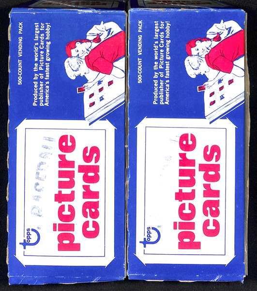 Lot of (2) 1982 Topps Baseball Vending Boxes w. Potential for Cal Ripken Jr. Rookie Cards - NM/MT