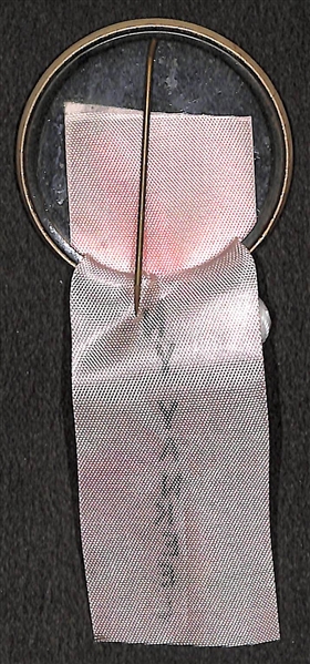 Rare Original 1950s Bob Turley (Yankees) Large PM10 Stadium Pin (2) w/ Ribbon & Charms  (Name on Top)