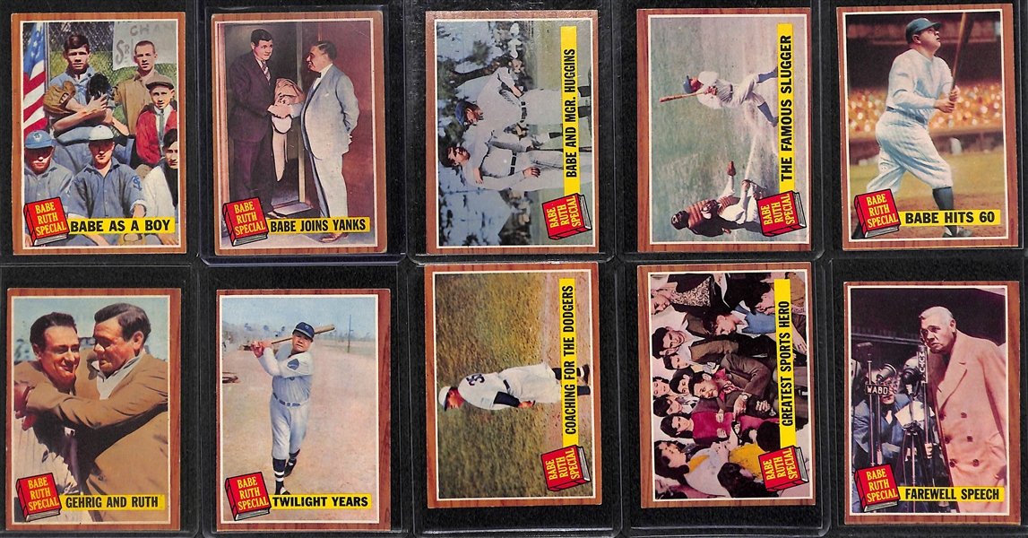 1962 - 10 Card Babe Ruth Special; 1992 Babe Ruth 3D Card Set; & 1992 Donruss Diamond Kings Set