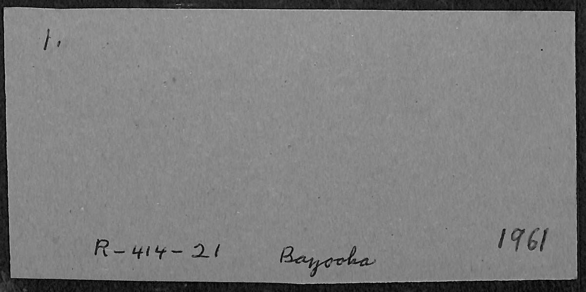 1961 Bazooka Panel w/ Mickey Mantle (Writing on Back)