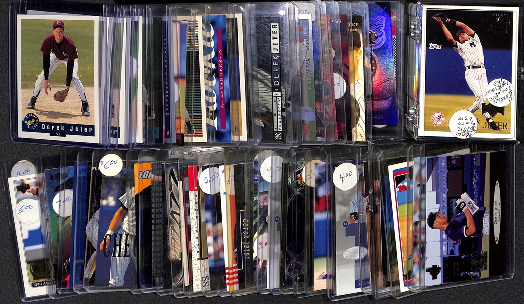 Lot of (95) Assorted Derek Jeter Cards from 1992 through 2006