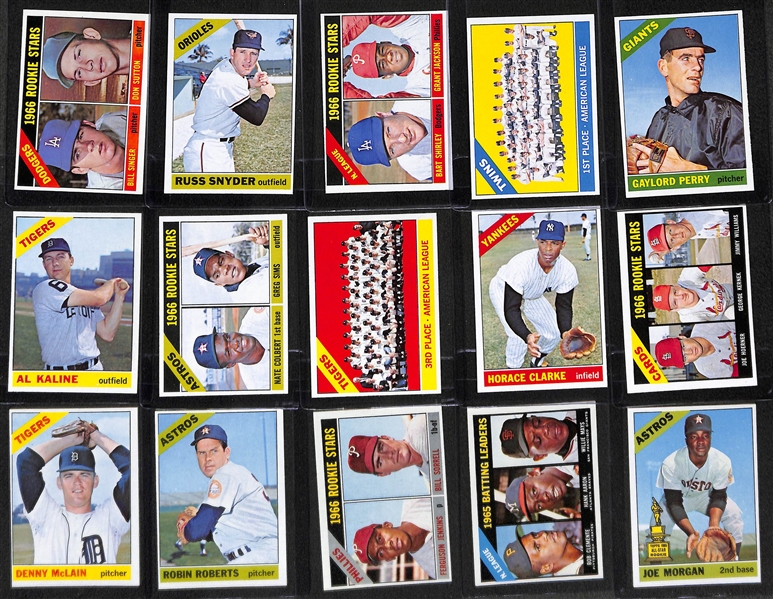 1966 Topps Complete Baseball Card Set - Mostly Pack Fresh Cards