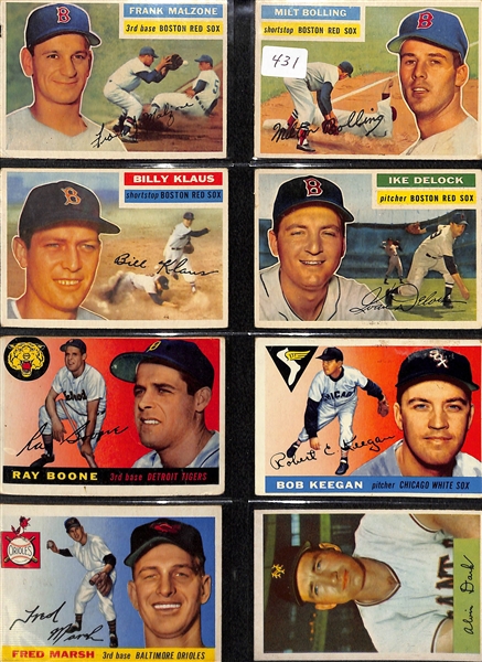 Lot of (200+) Assorted Topps & Bowman Baseball Cards from 1954 - 1969