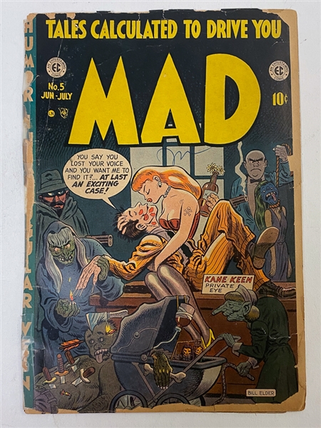 Lot of (14) Vintage Comic Books w. 1953 Mad Issue #5