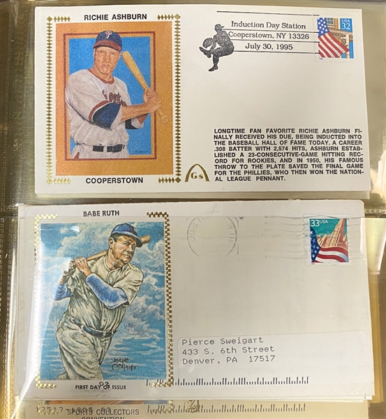 Sports Memorabilia Lot w. First Day Covers (Babe Ruth, more)