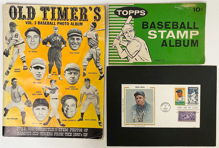 Sports Memorabilia Lot w. First Day Covers (Babe Ruth, more)