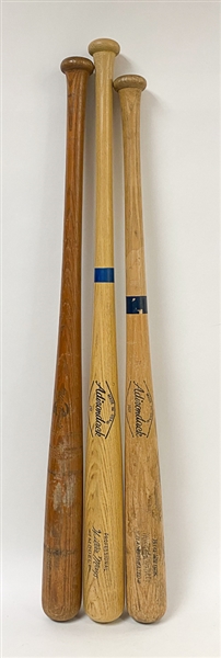 Lot of 3 Vintage Baseball Bats w. 1930s Gehrig Type Model