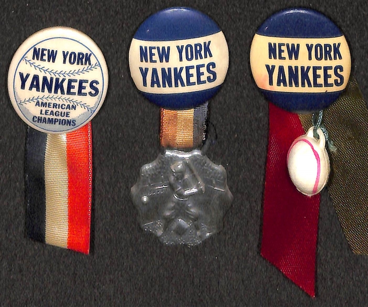 Lot of (5) New York Yankees 1940s-1950s Stadium Pins