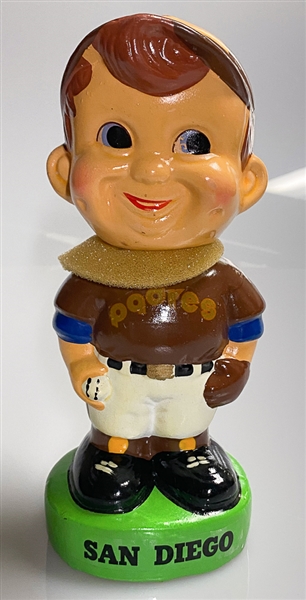 1980s San Diego Padres Player Bobblehead - Brown Shirt - Green Base - with Box