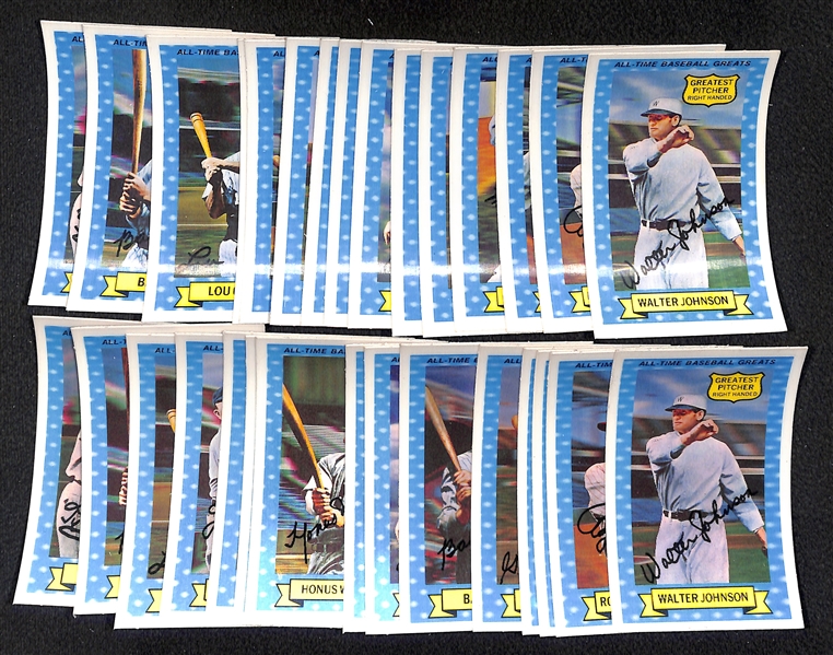 Lot of (2) 1972 Kellogg's 3D Baseball All-Time Greats Set (15 Cards in Each Set) w/ Babe Ruth