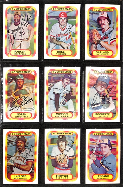 1977 and 1978 Kellogg's 3D Baseball Card Sets (1977 - 57 cards; 1978 - 57 cards)