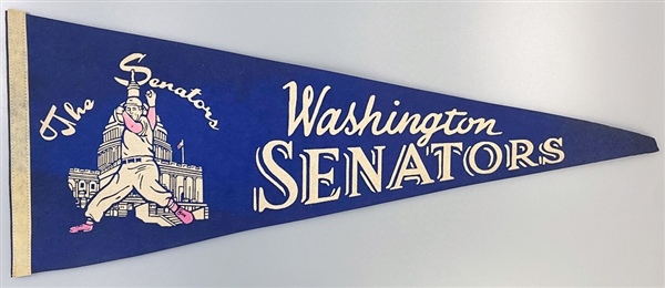 1969 Seattle Pilots and Washington Senators Full-Size Pennants