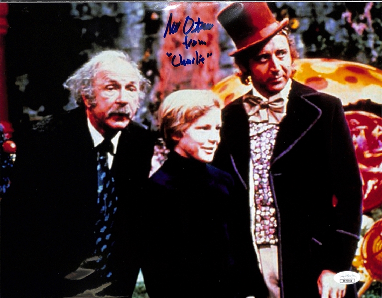 Lot of (2) Entertainment Signed Prints- Barbara Eden + Peter Ostrum from Willie Wonka And The Chocolate Factory - JSA Auction Letter