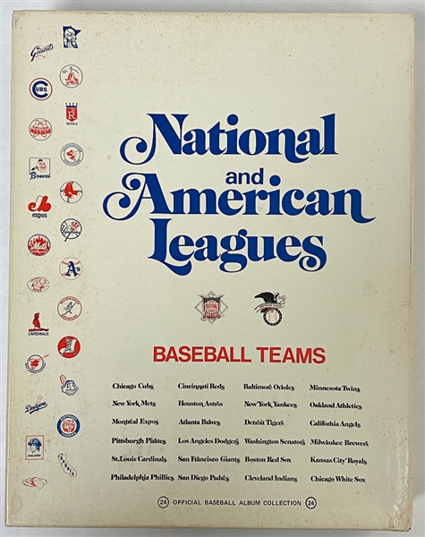 1971 Dell Todays Baseball Sticker Set (All 24 MLB Team Albums w/ Full Sticker Sheets) - Still in Original Box!