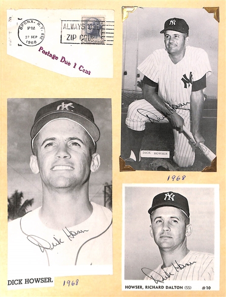 Over (47) Signed 1940-1969 Yankees Newspaper/Magazine Clippings w/ (3) Bill Dickey, Downing - JSA Auction Letter
