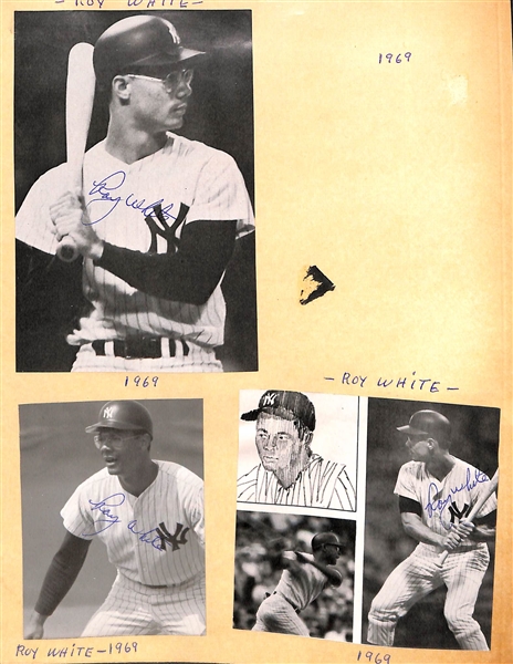 Over (47) Signed 1940-1969 Yankees Newspaper/Magazine Clippings w/ (3) Bill Dickey, Downing - JSA Auction Letter