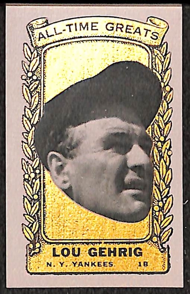 1963 Bazooka All-Time Greats Complete Set (41 cards) - High Grade w/ Ruth, Gehrig, Cobb, Wagner