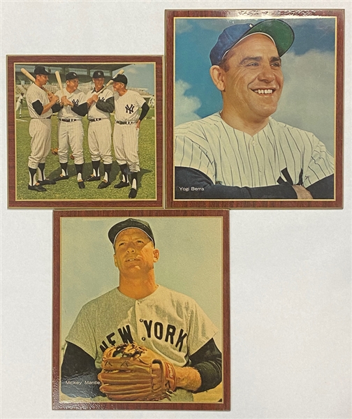 Lot of 45+ 1960s Wall Plaques From The News New York's Picture Newspaper w. Mickey Mantle & Yogi Berra