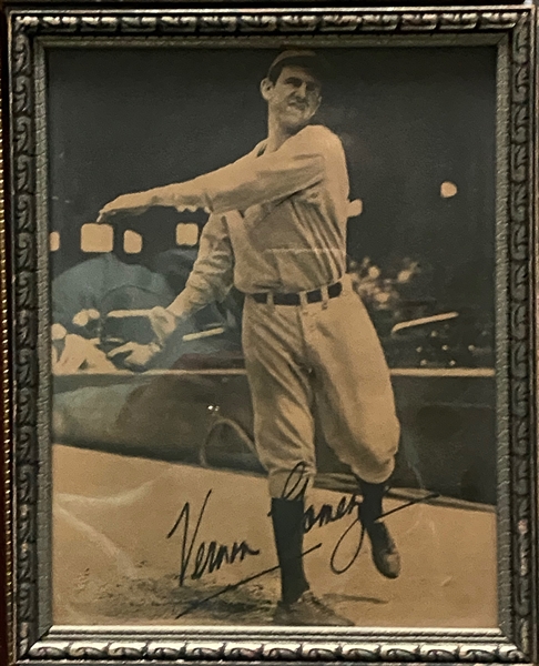 Lot of 9 Framed Baseball Displays inc. Dickey & Gomez Trimmed 1934 Butterfinger & 8 Baseball Mini Pennants w. Dizzy Dean