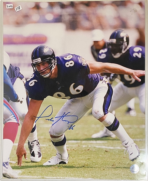 Lot of (4) Baltimore Ravens Signed Photos - JSA Auction Letter