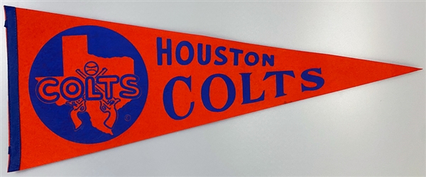 1960s Houston Colts Full-Size Pennant