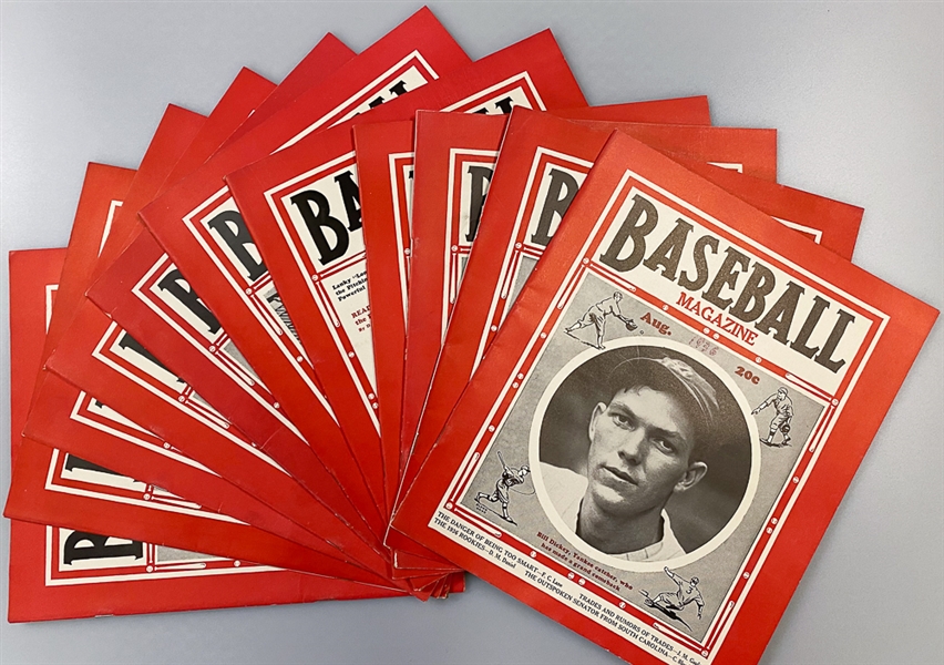 Lot of (11) 1936 Baseball Magazines - Covers include Appling, Dickey, Hartnett 