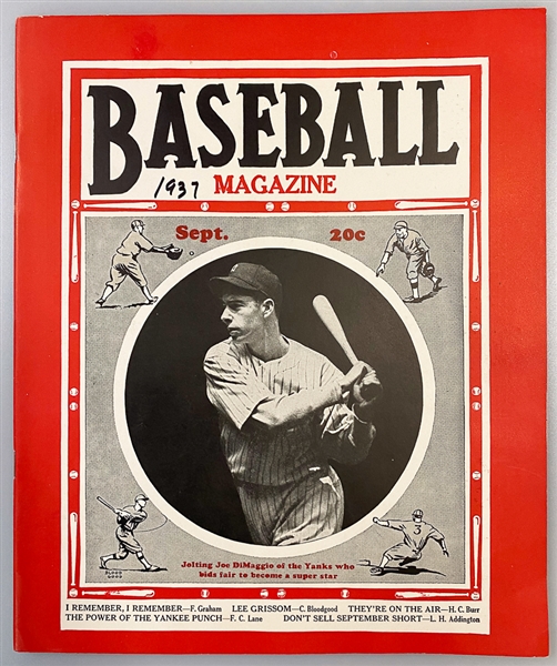 Lot of (11) 1937 Baseball Magazines - Covers Include Hartnett and DiMaggio